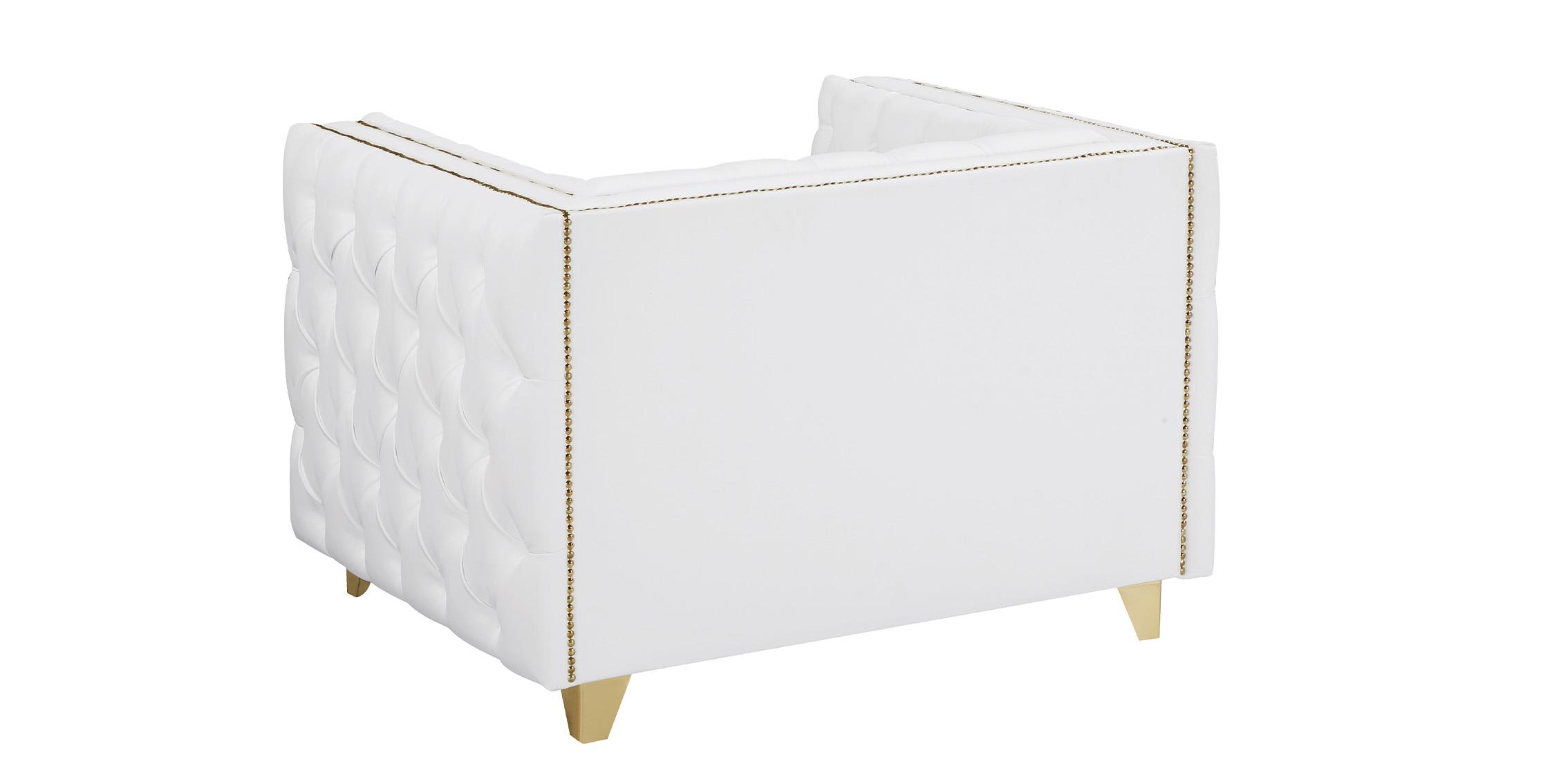 

    
Meridian Furniture MICHELLE 651White-C Arm Chair White/Gold 651White-C
