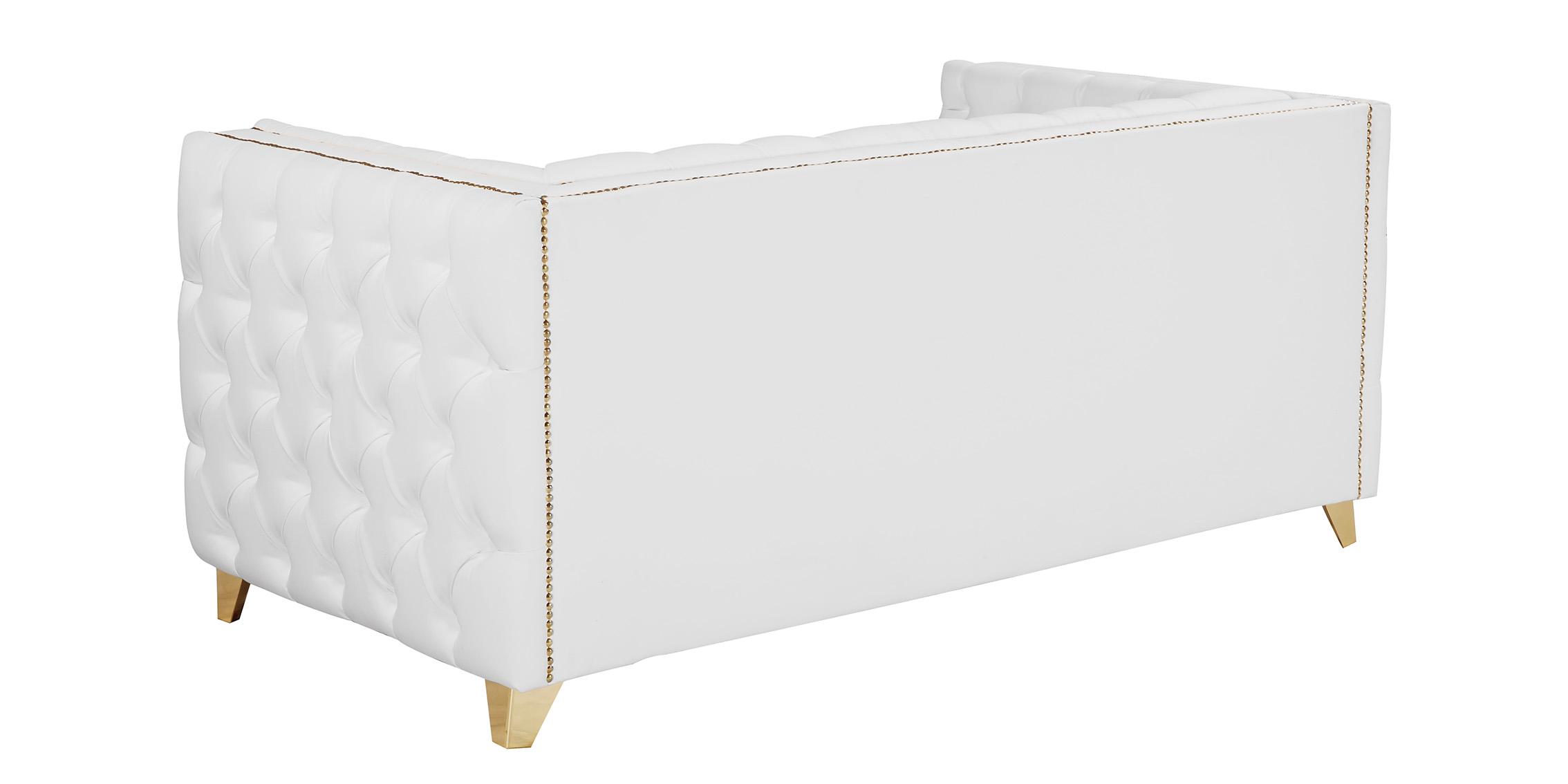 

    
Meridian Furniture MICHELLE 651White-L Loveseat White/Gold 651White-L
