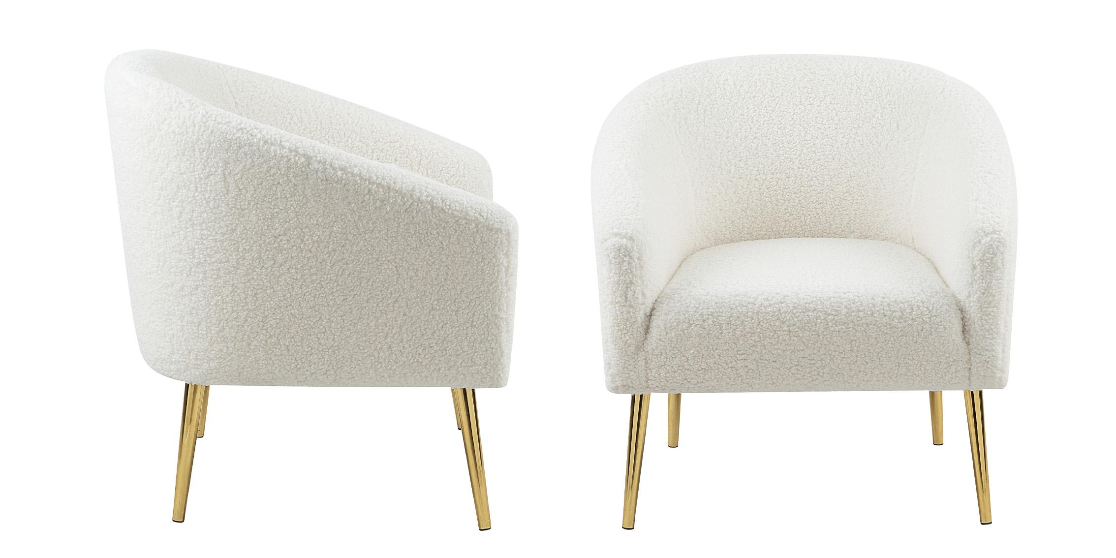 

    
Glam White Faux Sheepskin Fur Chair Set 2Pcs BARLOW 505 Meridian Contemporary
