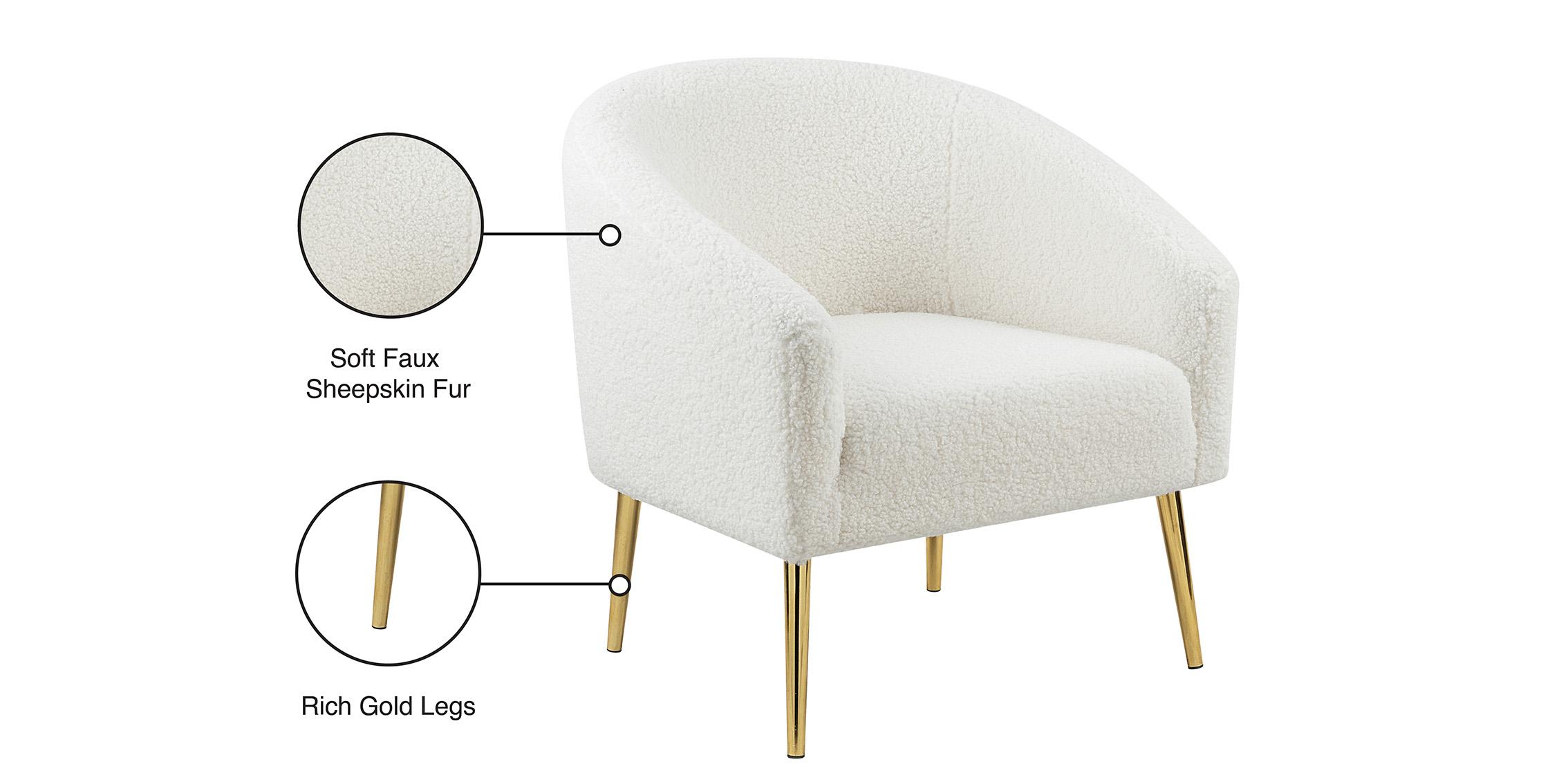 

        
Meridian Furniture BARLOW 505 Accent Chair Set White/Gold Faux Fur 753359800899
