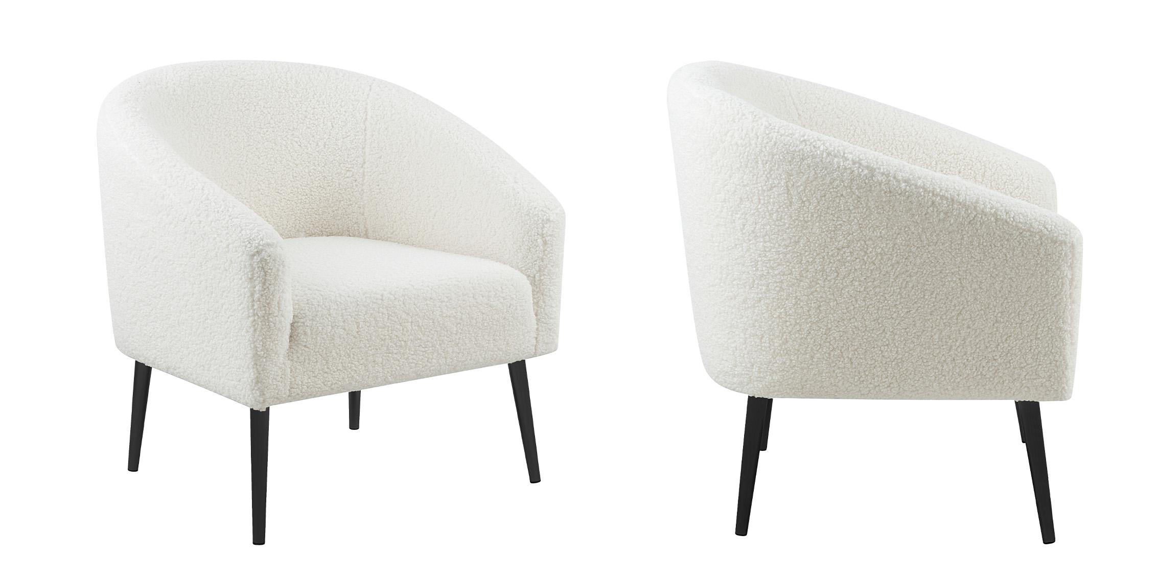 

    
Glam White Faux Sheepskin Fur Chair Set 2Pcs BARLOW 506 Meridian Contemporary
