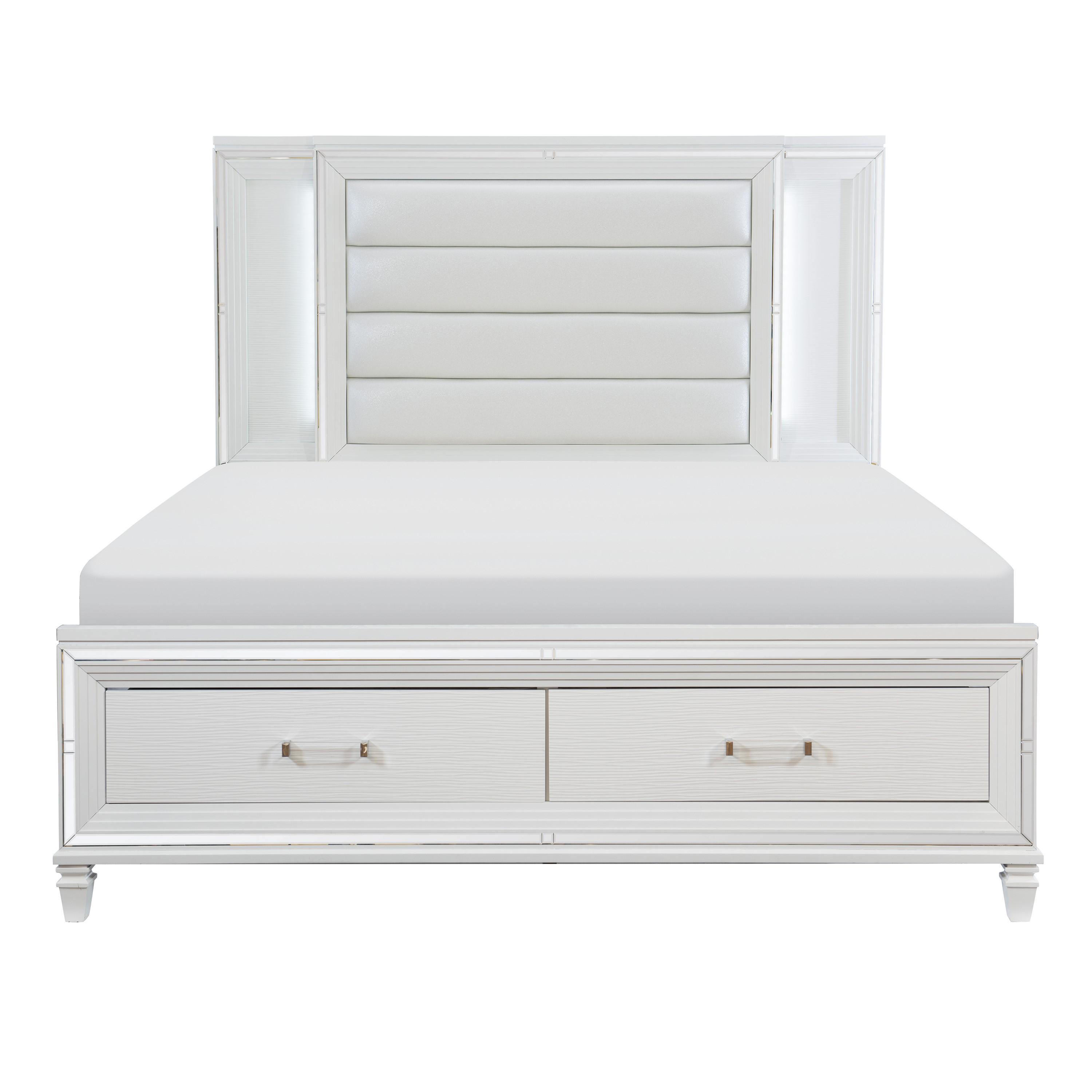 

    
Homelegance 1616W-1* Tamsin Bed White 1616W-1*
