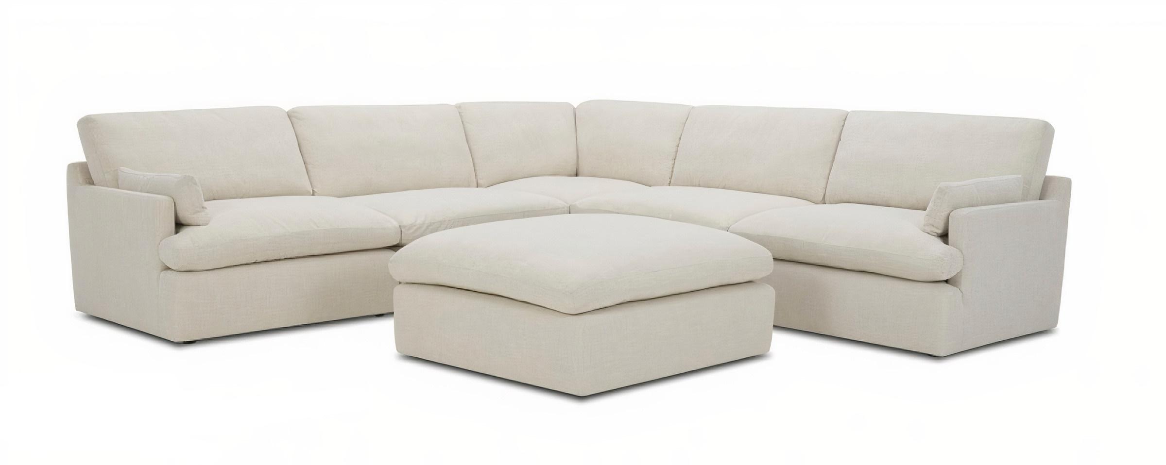 Contemporary, Modern Sectional Sofa Danica VGKK-KF2650-GRY-SECT in White, Gray Leather