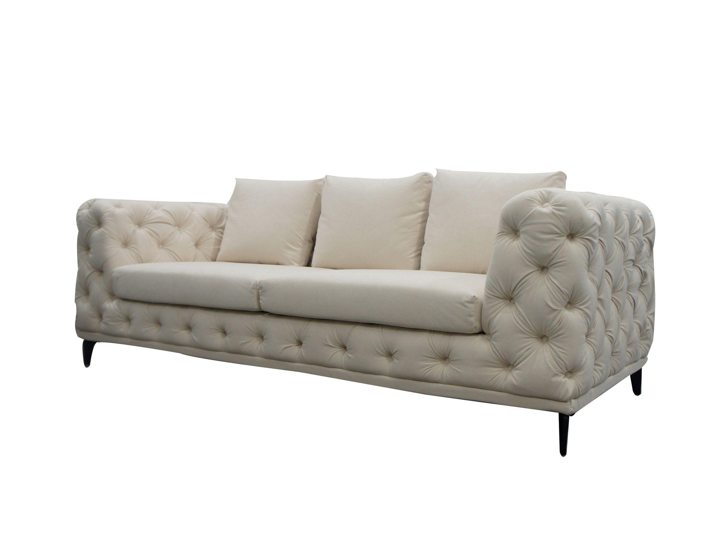 Contemporary, Modern Sofa VGUIVANCOUVER-S VGUIVANCOUVER-S in White Fabric