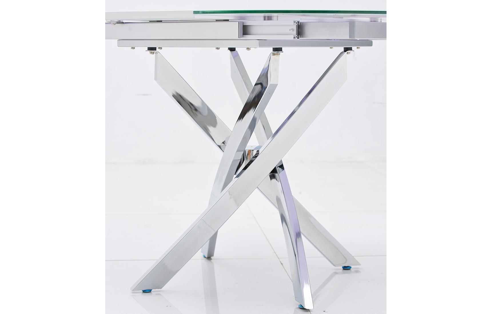 

                    
ESF 2303 Dining Table White/Silver Glass Top Purchase 

