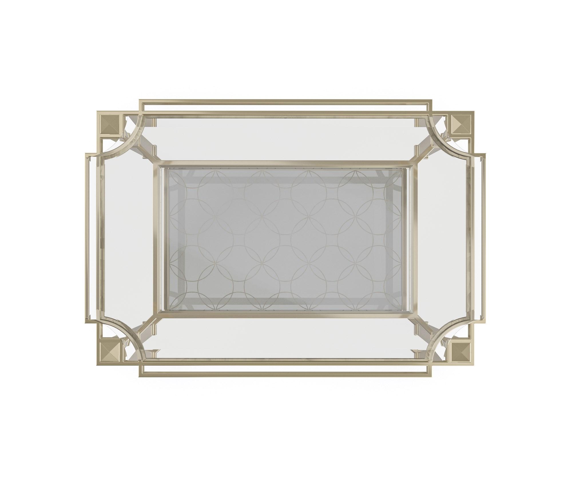 

    
 Order  Glass Top & Metal Frame in Whisper of Gold Coffee Table Set 2Pcs PRINCE CHARMING by Caracole
