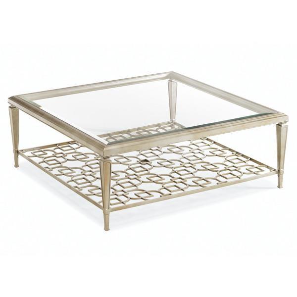 

    
Glass Top & Metal Graphic Pattern Square Coffee Table SOCIABLES by Caracole
