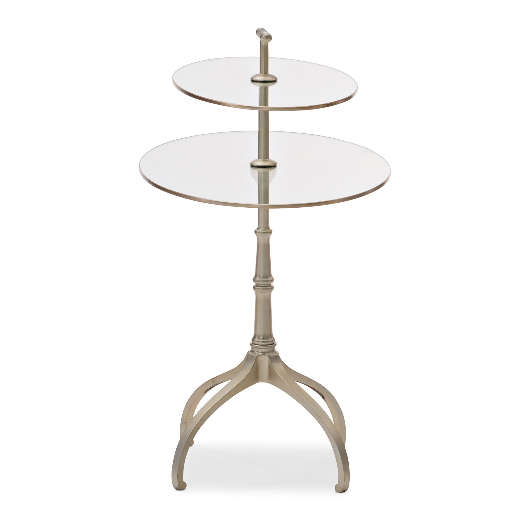 

    
Caracole MOVE TWO TIERS End Table Glass/Silver CLA-419-4110
