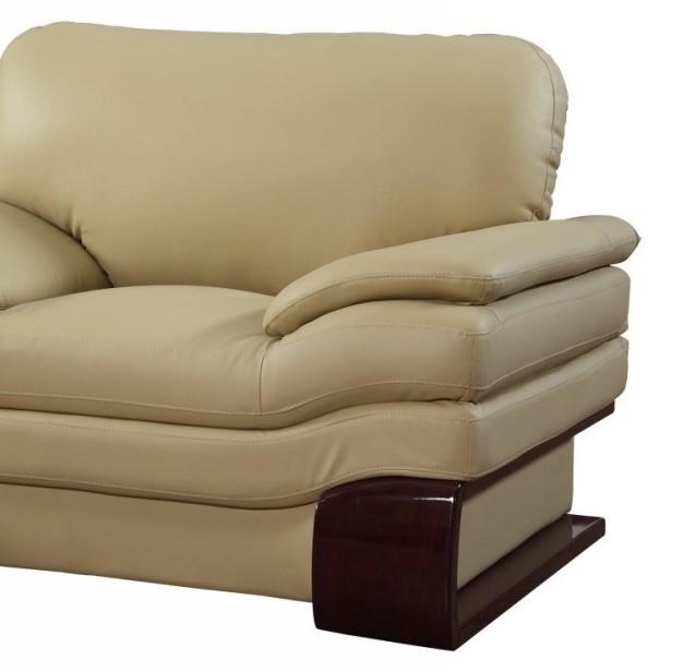 

    
Contemporary Beige Premium Leather Match Chair Global United 728
