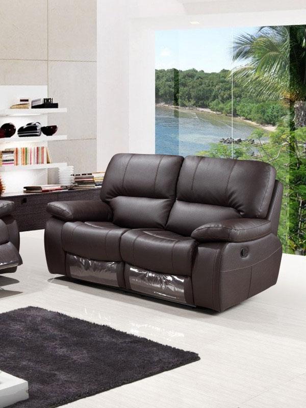 

    
Modern Brown Leather Gel / Match Recliner Loveseat Global Furniture 9389
