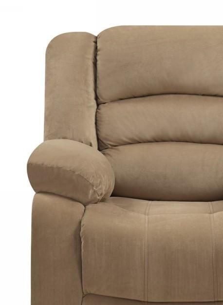 

    
Beige Microfiber Recliner Chair Contemporary Global United 9824
