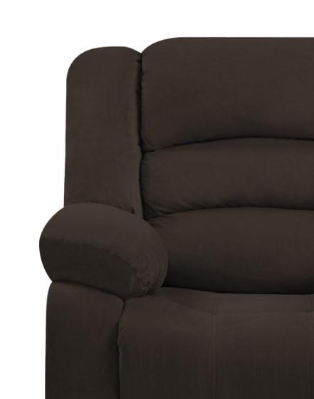 

    
Brown Microfiber Recliner Chair Contemporary Global United 9824
