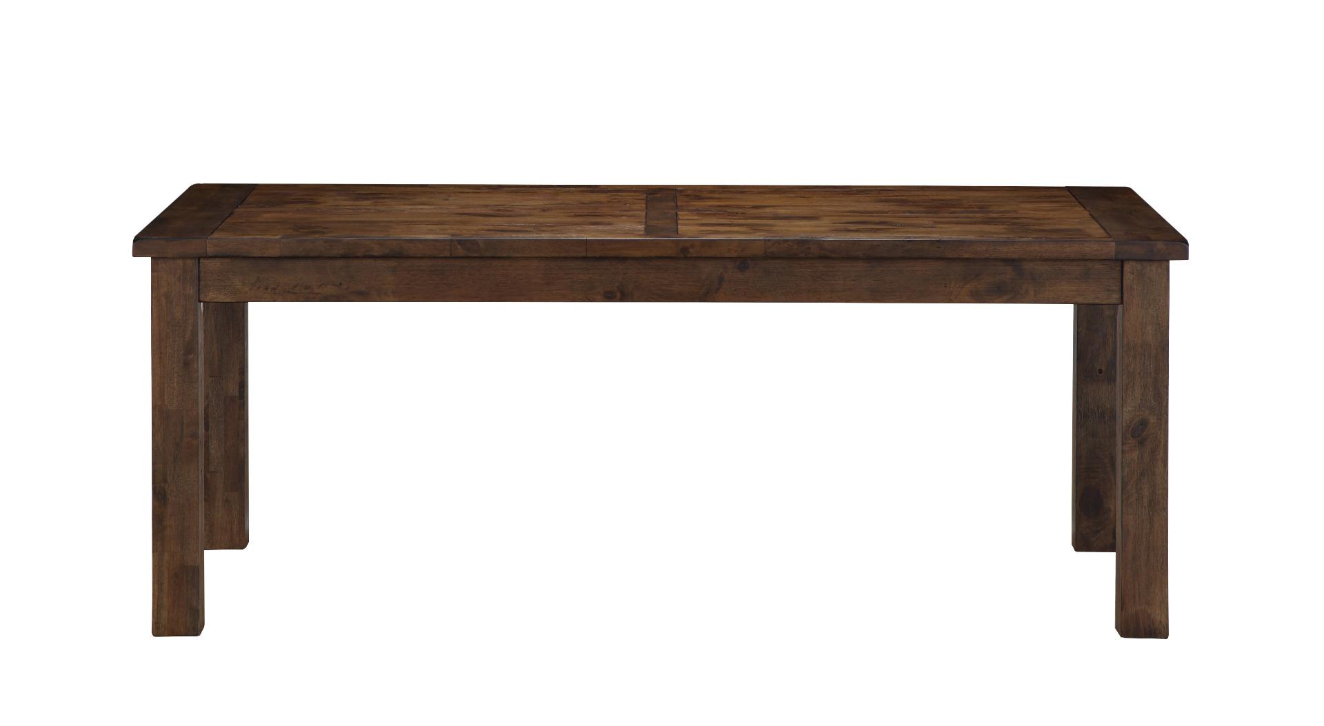 

    
Global Furniture Atlantis Rustic Brown Plank Top Wood Dining Set 7 Pcs
