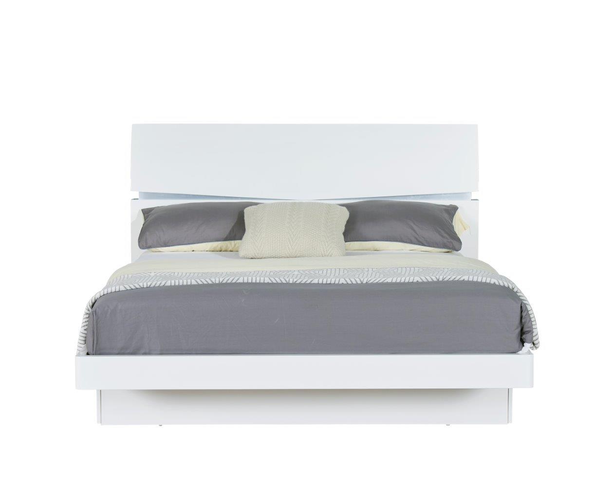 

    
Modern Glossy White Finish King Size Bedroom Set 3 Pc AURORA-WH Global USA
