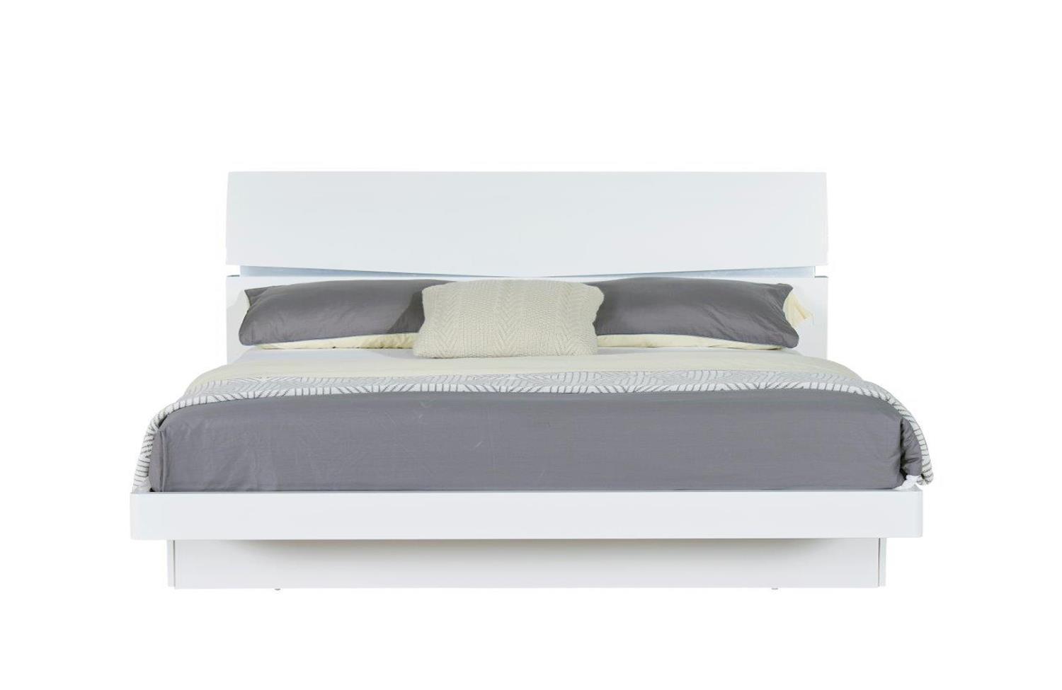 

    
Modern Glossy White Finish King Size Bedroom Set 7 Pc AURORA-WH Global USA
