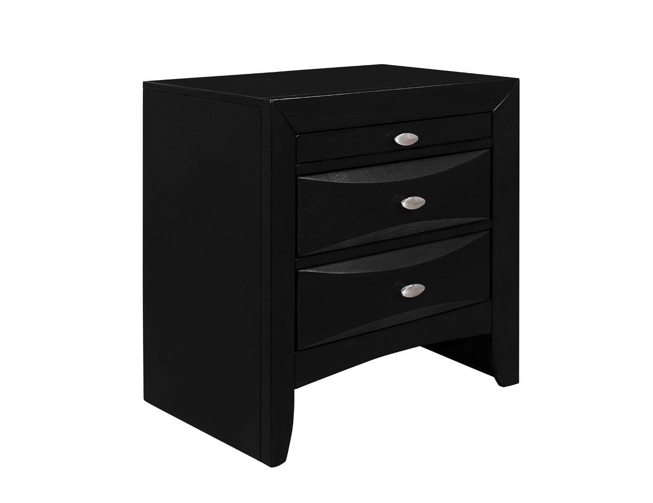 

                    
Buy LINDA Black Wood Storage King Bedroom Set 5Pcs w/ Platform & Drawers Global US
