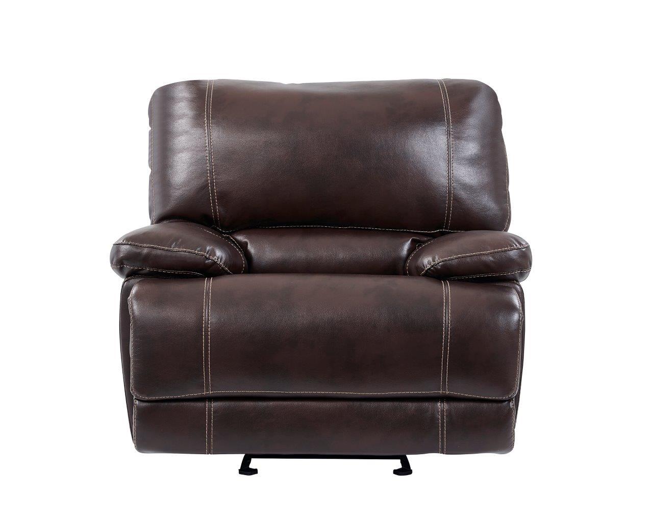 

    
U1953 -Sofa Set-3 Global Furniture U1953 Contemporary Coffee Leather Gel Recliners Sofa Set 3 Pcs
