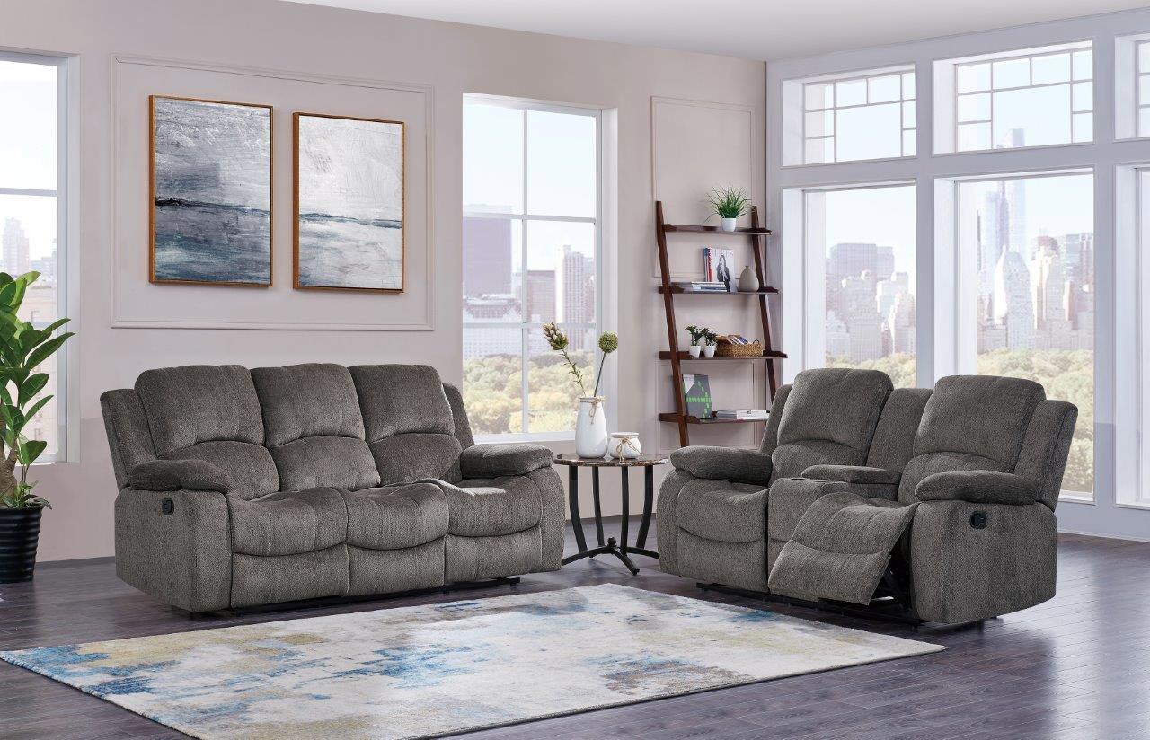 

    
Global Furniture U3118C MOCHA Modern Chenille Fabric Reclining Sofa Set 2 Pcs
