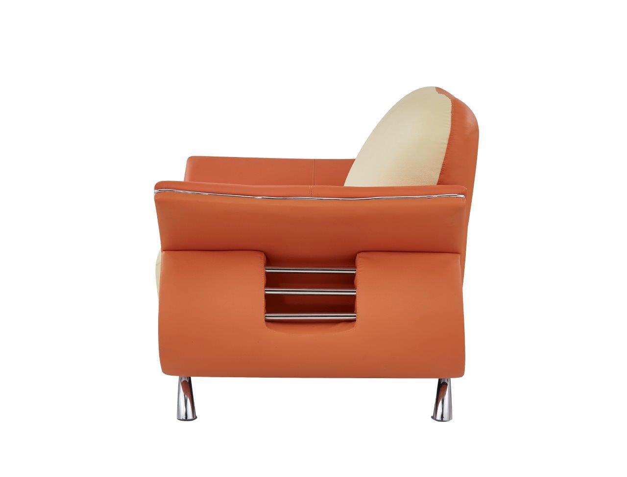

    
U559 BEI/ORANGE -Sofa Set-2 Global Furniture U559 BEI/ORANGE Modern Beige Orange Leather Sofa Set 2 Pcs
