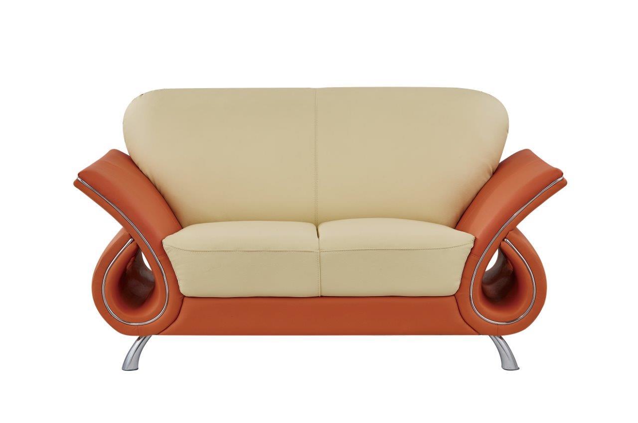 

    
U559 BEI/ORANGE -Sofa Set-3 Global Furniture USA Sofa Loveseat and Chair Set
