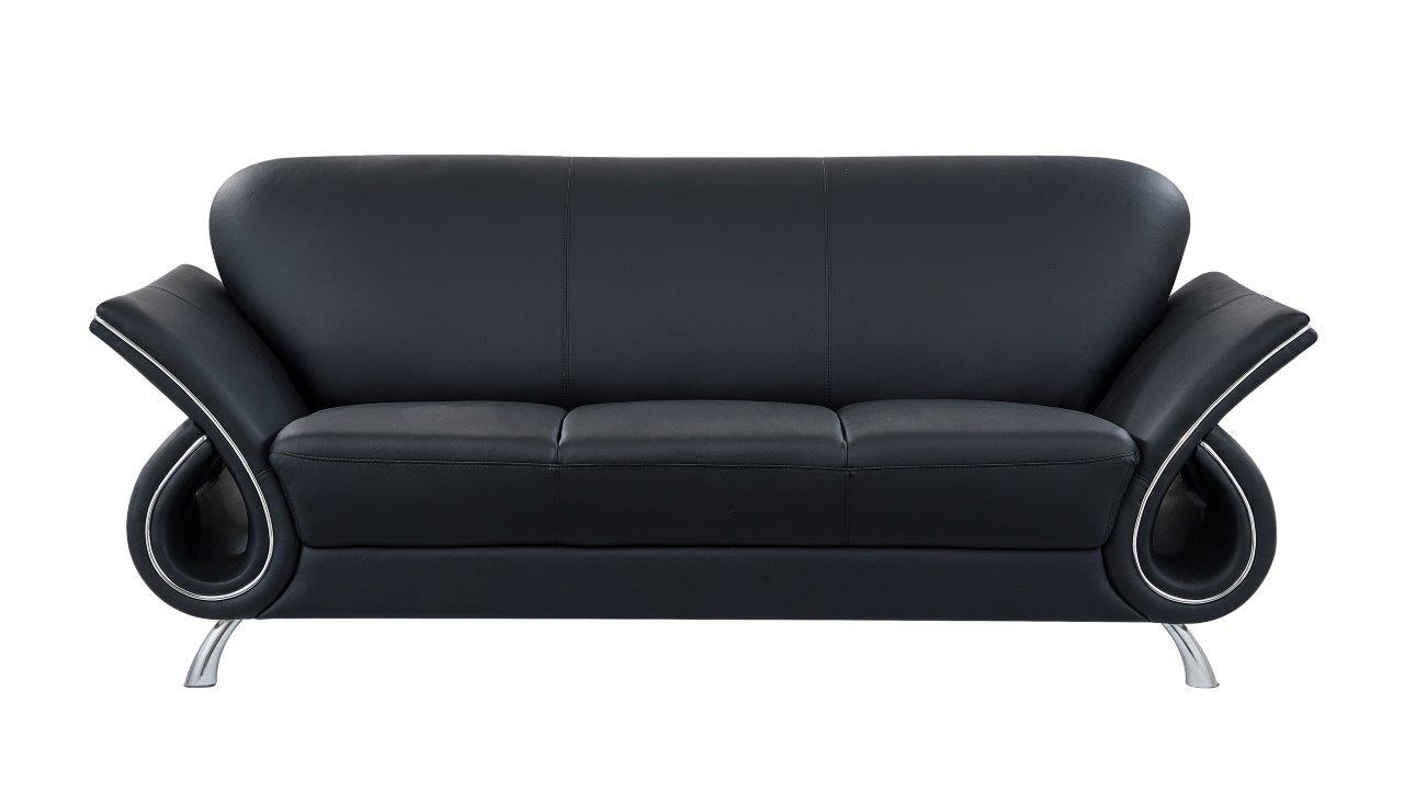 

    
Global Furniture USA U559 Sofa Loveseat Black U559 BL  -Sofa Set-2

