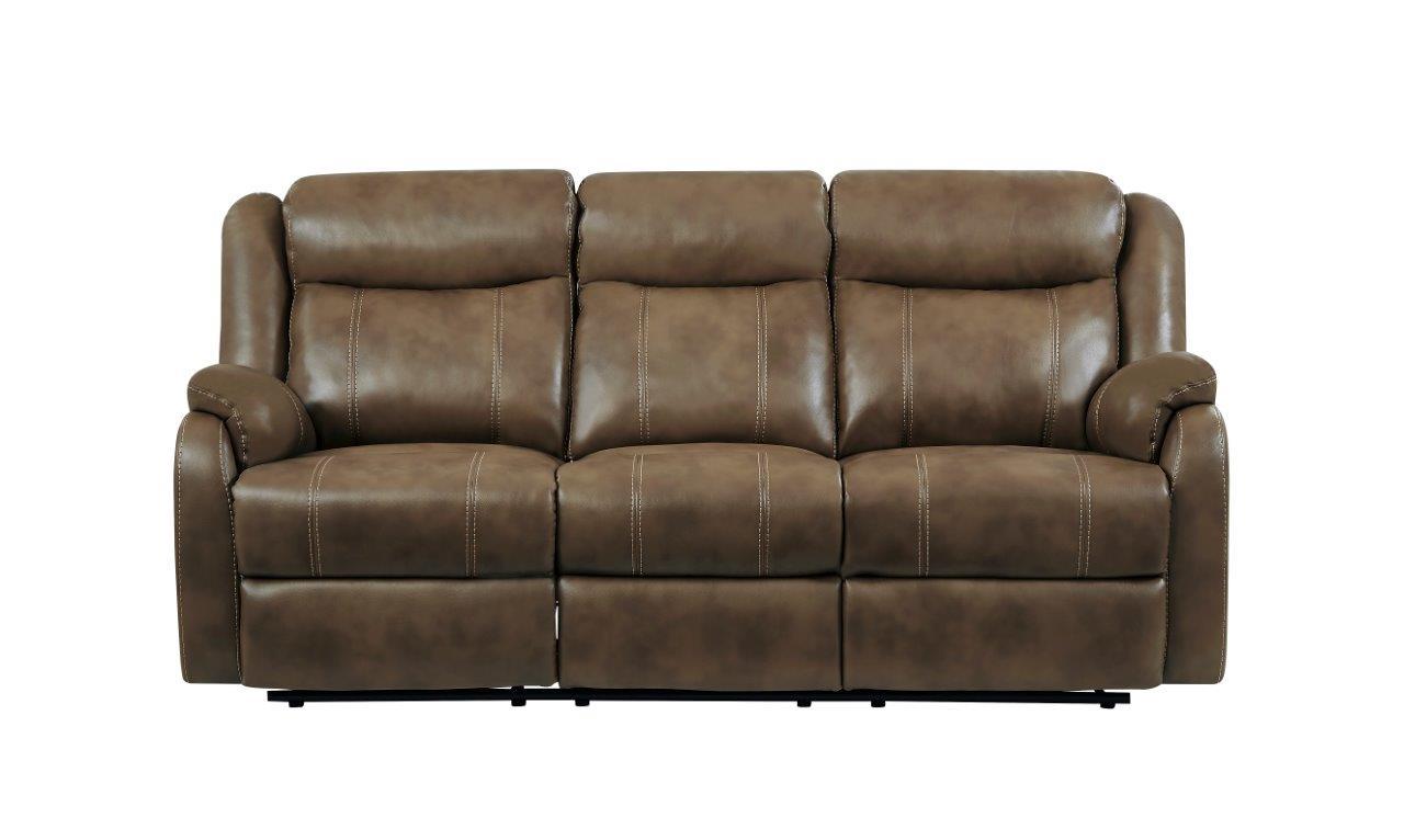 

    
Global Furniture U7303C WALNUT Blanche Walnut Leather Gel Reclining Sofa Set 2Pcs
