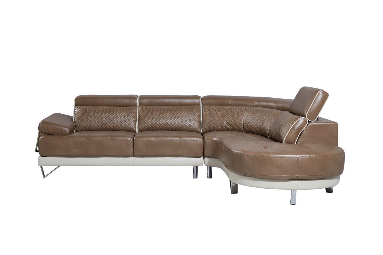

    
Global Furniture U7730-SEC  Modern Pluto Walnut / Pearl Sectional Sofa
