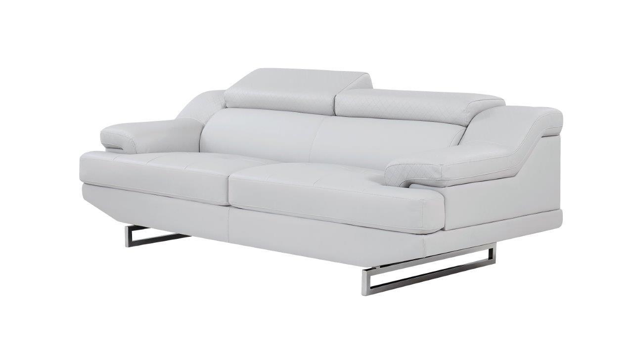 

    
U8141 GR -Sofa Set-2 Global Furniture U8141 GR Natalie Light Grey Bonded Leather Sofa Set 2Pcs
