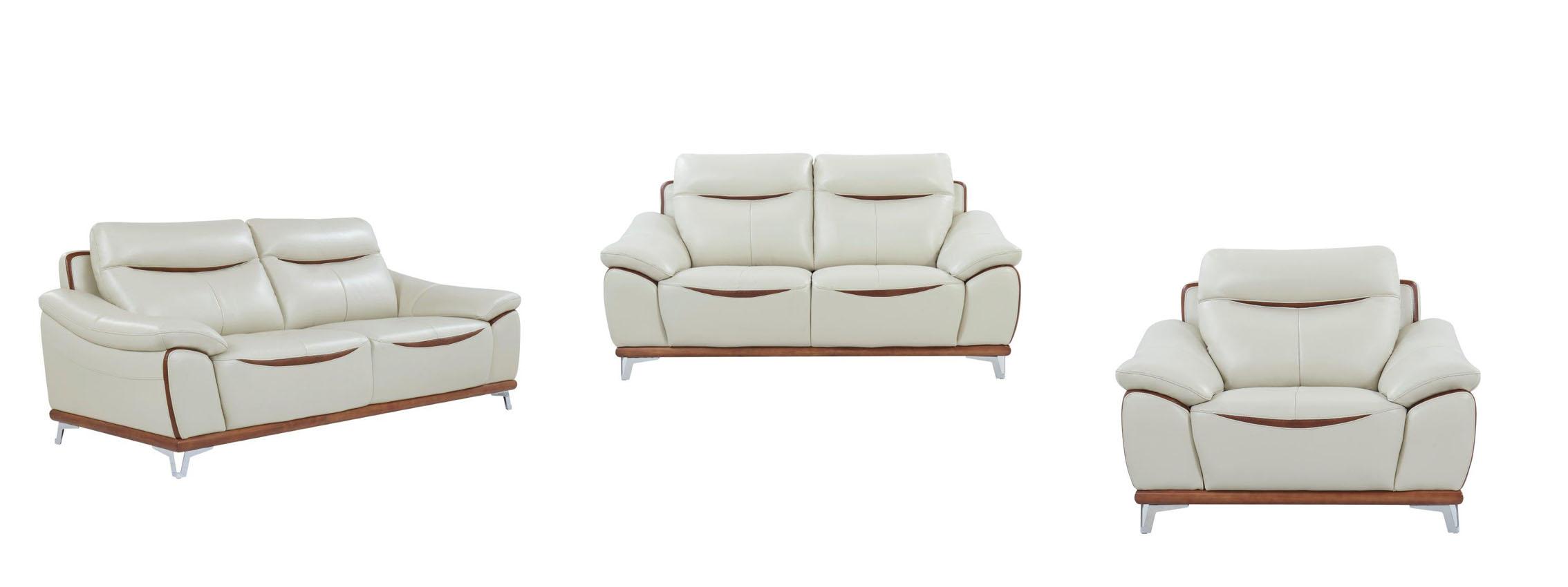 

    
Global Furniture U8351 Contemporary Pearl & Auburn Leather Gel Sofa Set 3 Pcs
