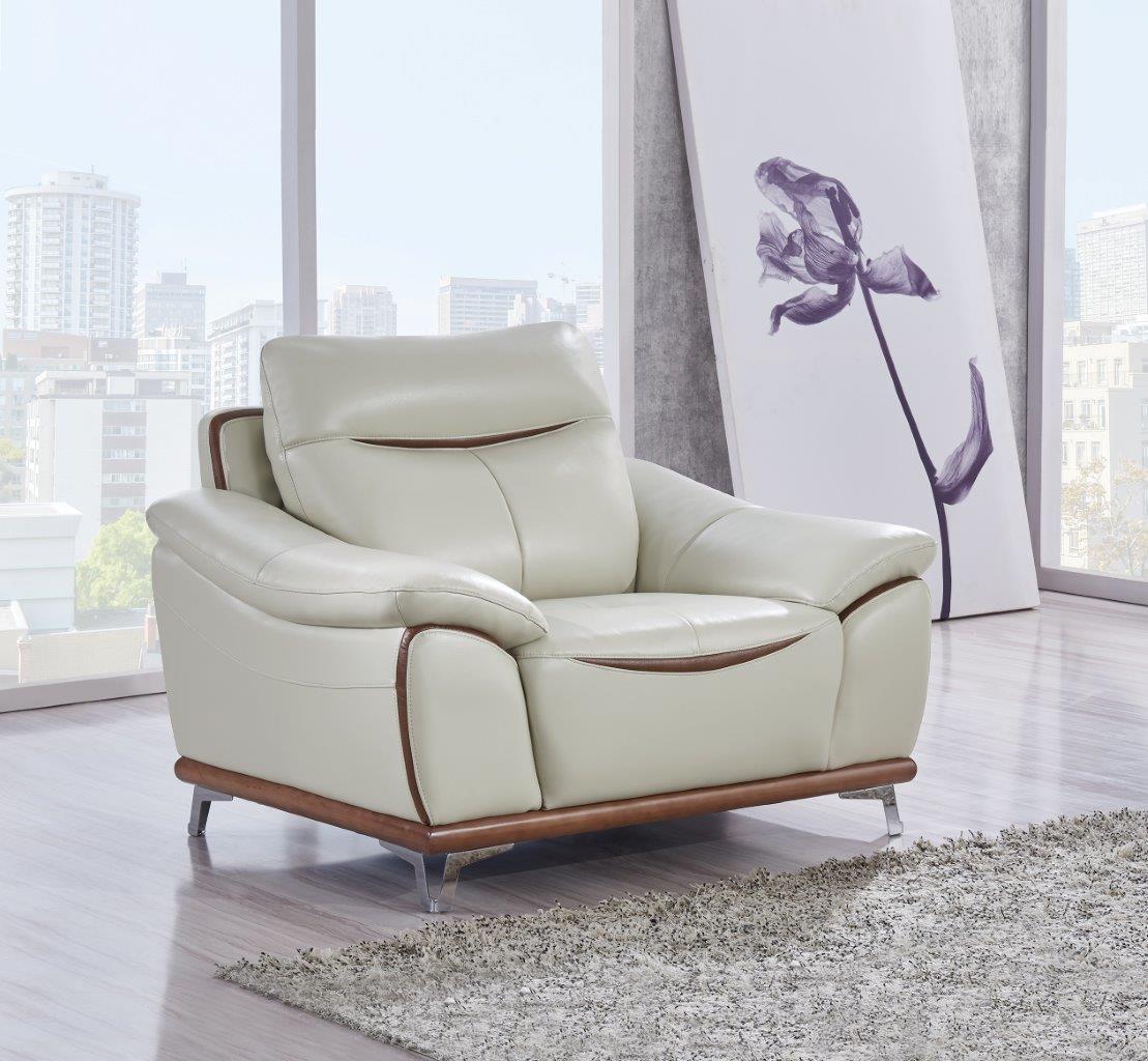 

        
00887179033837Global Furniture U8351 Contemporary Pearl & Auburn Leather Gel Sofa Set 3 Pcs
