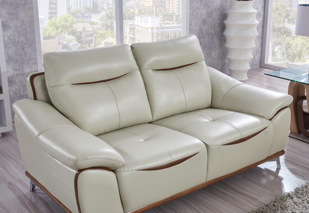 

    
U8351 -Sofa Set-3 Global Furniture U8351 Contemporary Pearl & Auburn Leather Gel Sofa Set 3 Pcs
