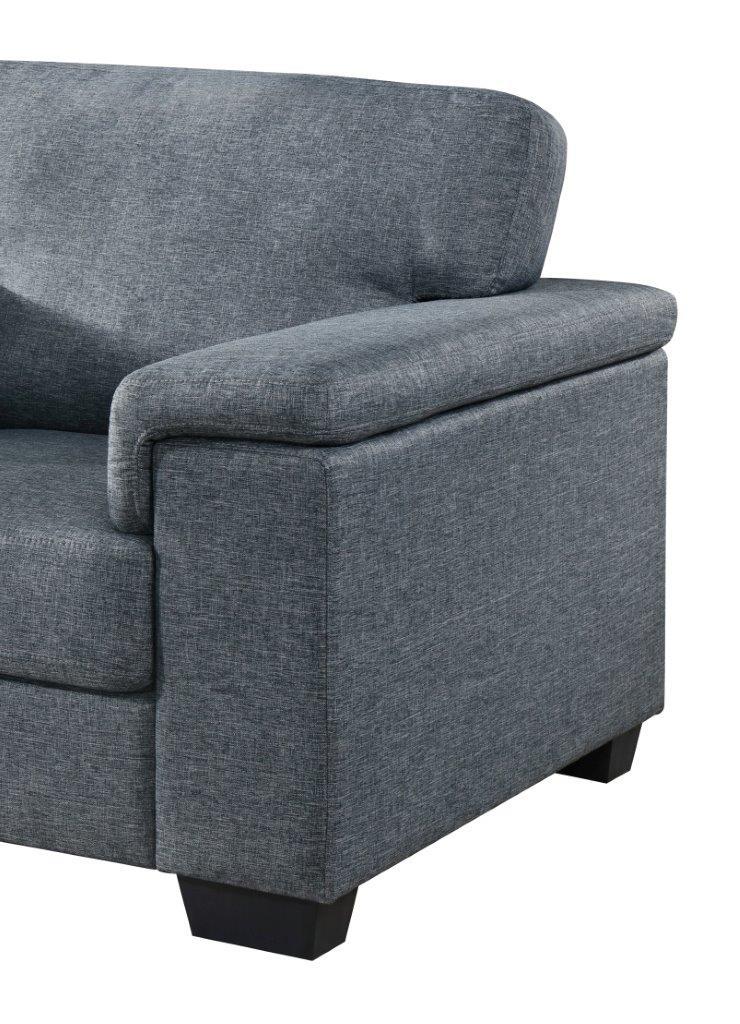

    
 Order  Global Furniture U861 GR Contemporary Grey Fabric Living Room Sofa Set 2Pcs

