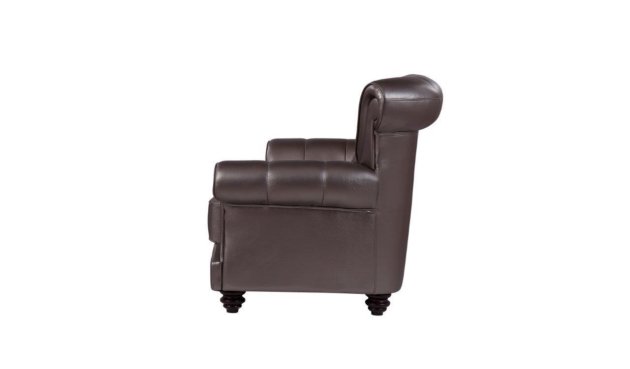 

        
00887179035541Global Furniture U8630 BR Contemporary Coffee Leather Gel Sofa Set 2 Pcs
