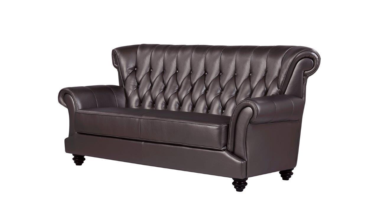 

    
Global Furniture U8630 BR Contemporary Coffee Leather Gel Sofa
