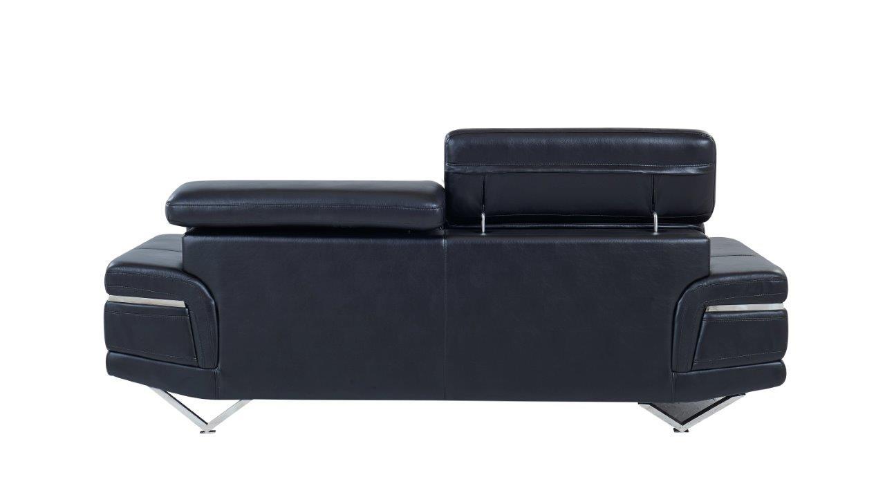 

                    
Global Furniture USA U8740 Sofa Loveseat and Chair Set Black leather gel Purchase 
