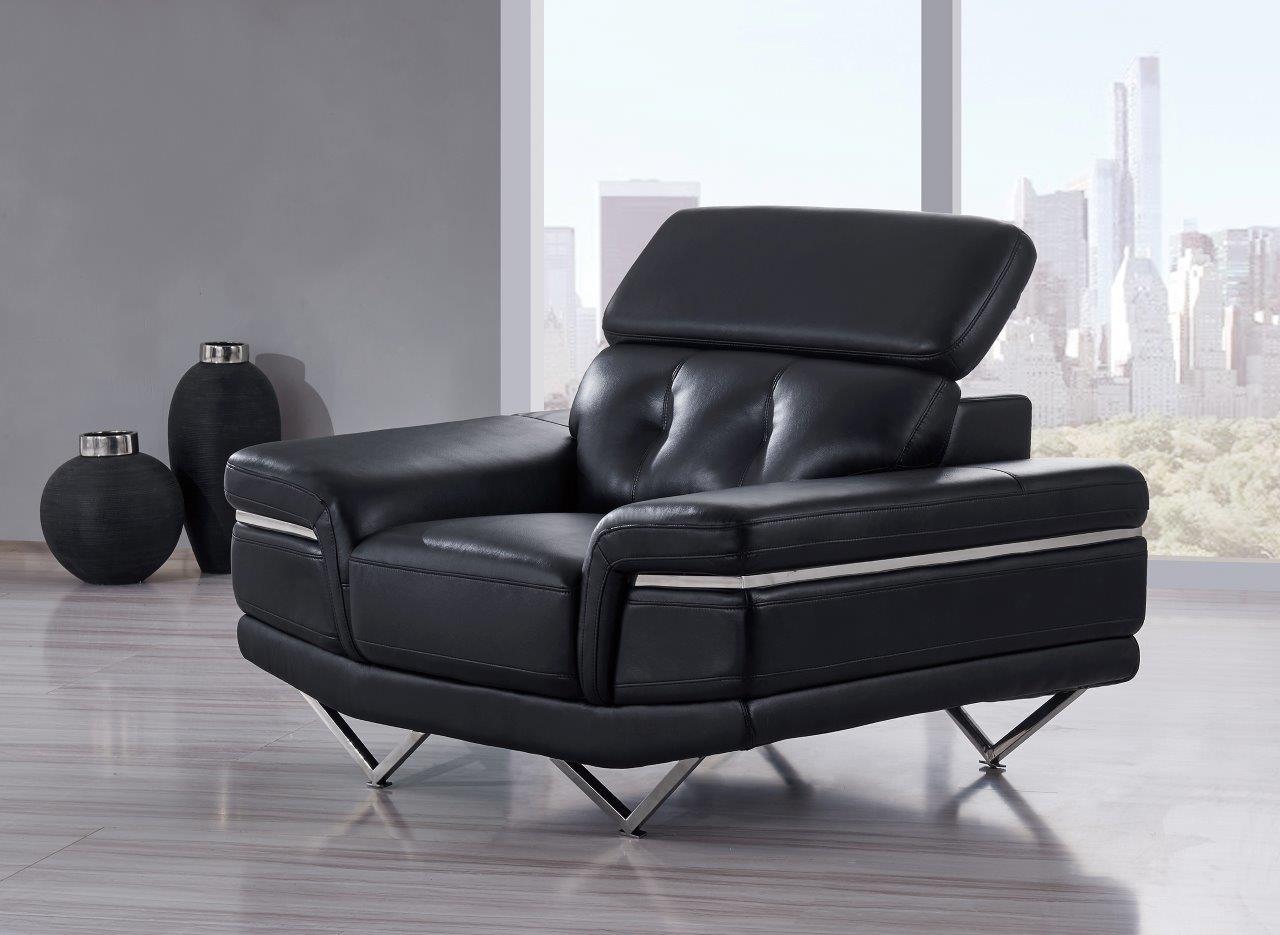 

                    
Buy Global Furniture U8740-BL Black Leather Gel Adjustable Headrest Sofa Set 3Pcs
