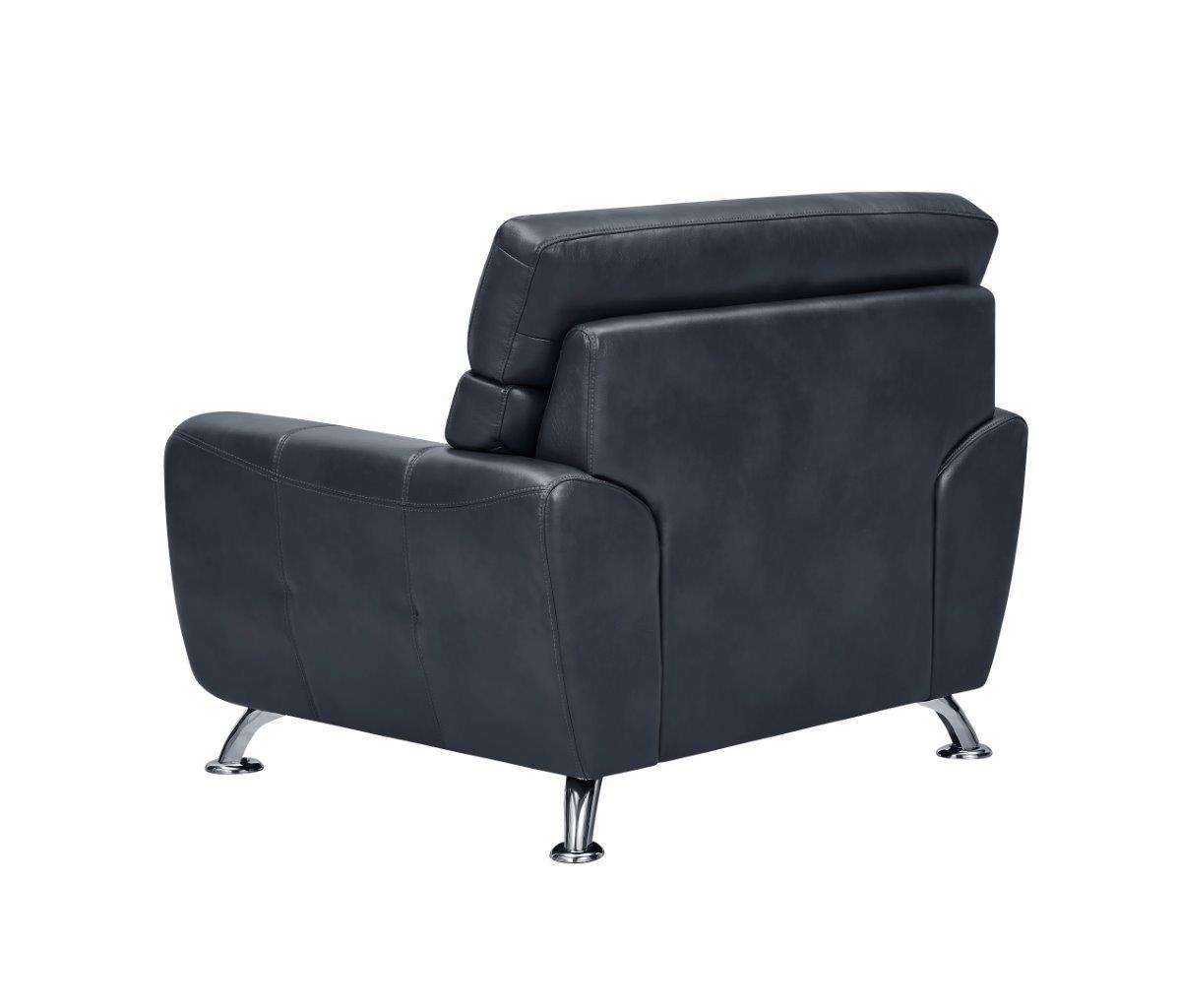 

    
 Shop  Global Furniture U8750 GR Contemporary Black Leather Gel Sofa Set 3Pcs
