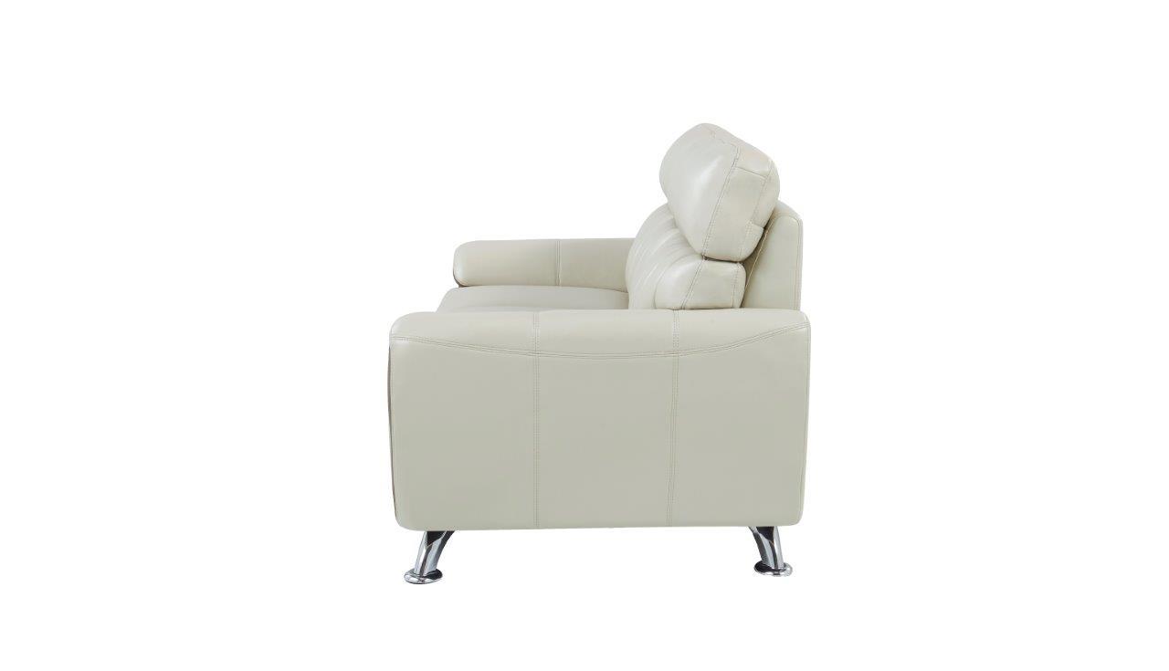 

    
U8750 PEARL -Sofa Set-2 Global Furniture U8750 PEARL Contemporary White Pearl Leather Gel Sofa Set 2Pcs
