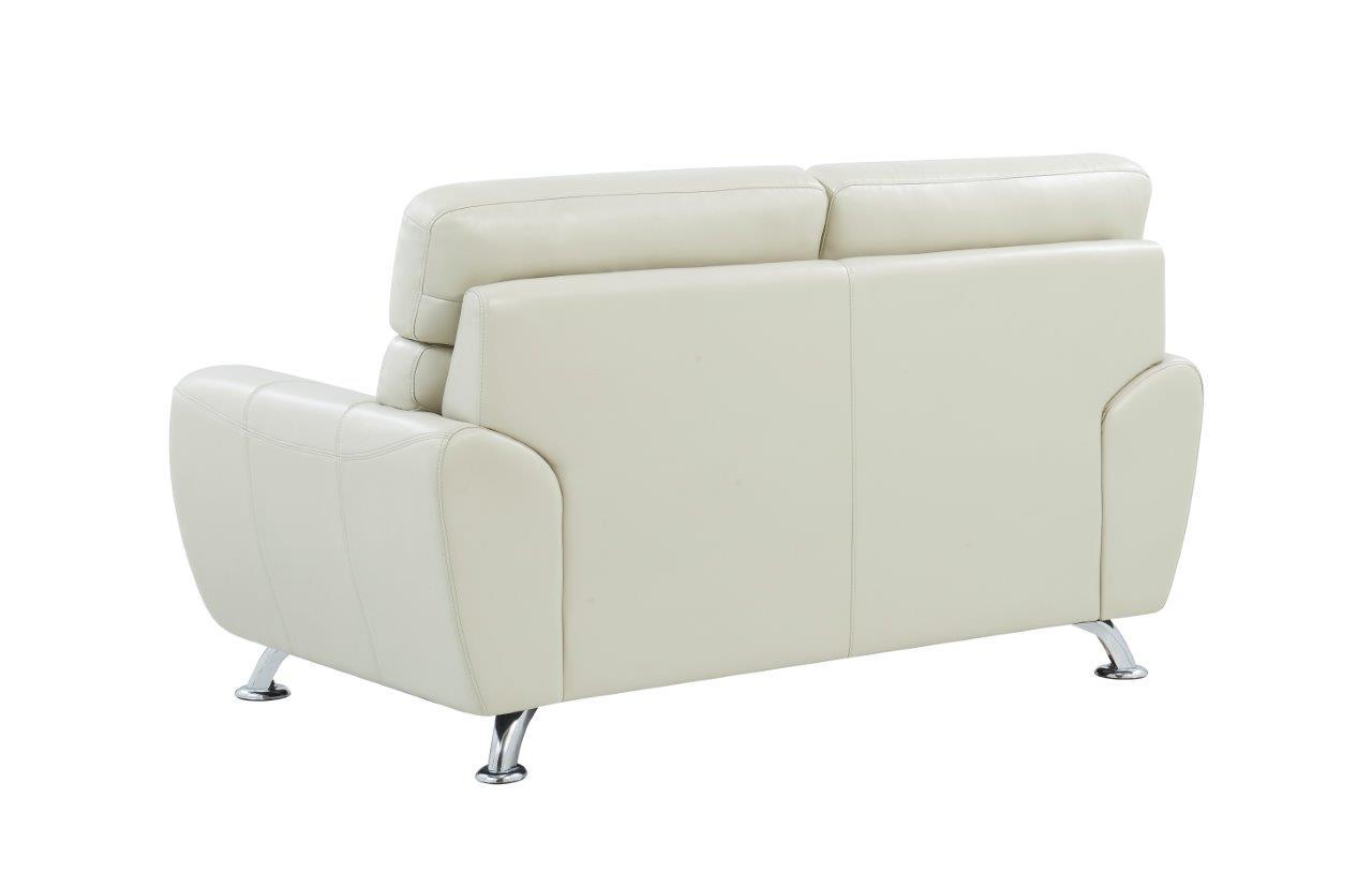 

    
 Order  Global Furniture U8750 PEARL Contemporary White Pearl Leather Gel Sofa Set 2Pcs

