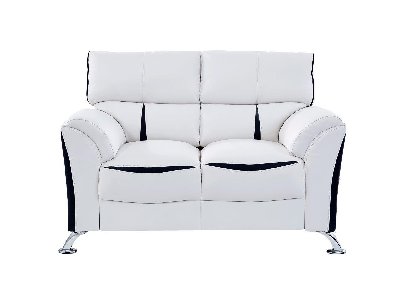 

    
U9100 WH/BL -Sofa Set-2 Global Furniture U9100 WH/BL Contemporary White/Black Leather Gel Sofa Set 2Pcs
