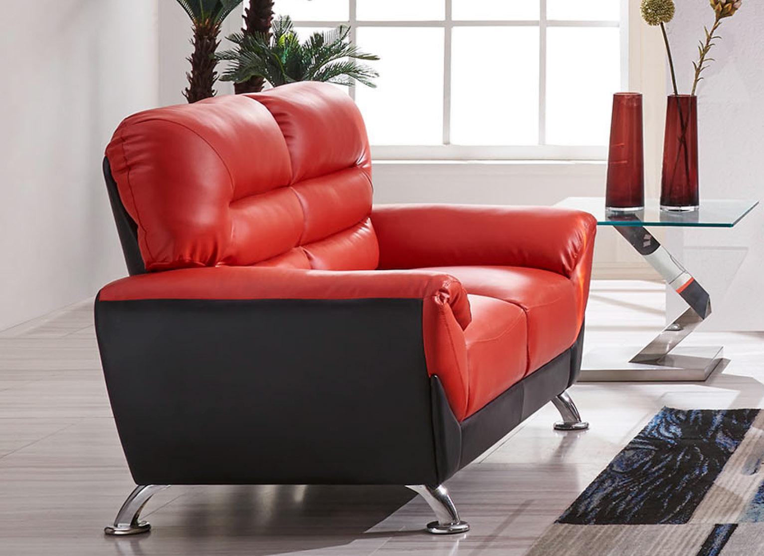 

    
Global Furniture USA U9105 Sofa Set Red Global-U9105-Set-2
