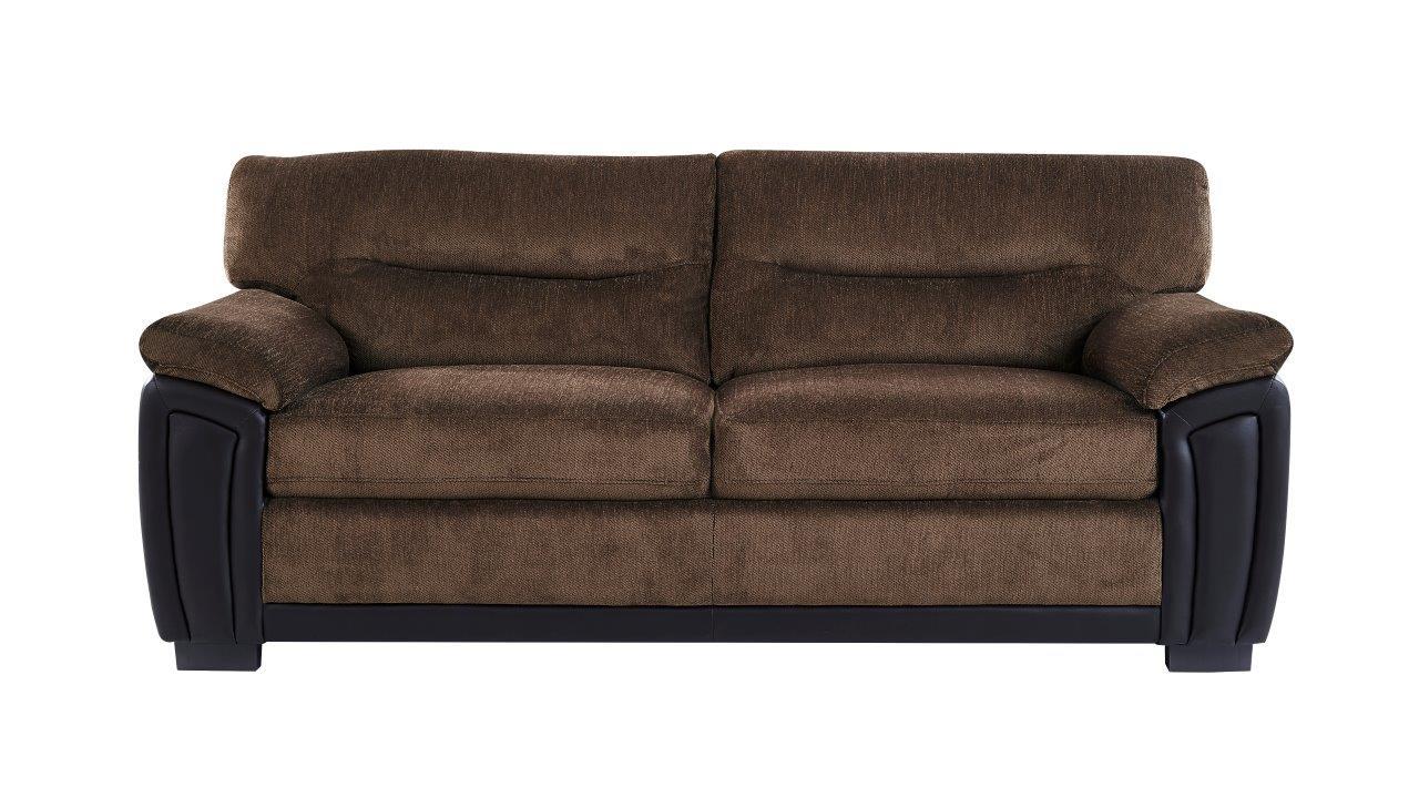 

    
Global Furniture UMC7KD BR Contemporary Coffee/ Brown Chenille Sofa Set 2Pcs
