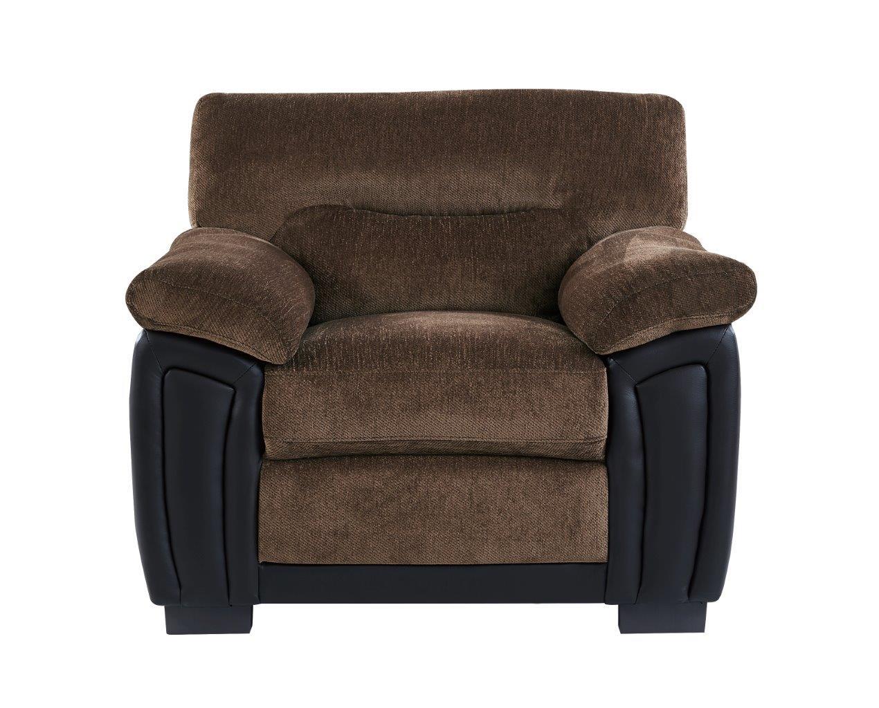 

        
00887179034100Global Furniture UMC7KD BR Contemporary Coffee/ Brown Chenille Sofa Set 3Pcs
