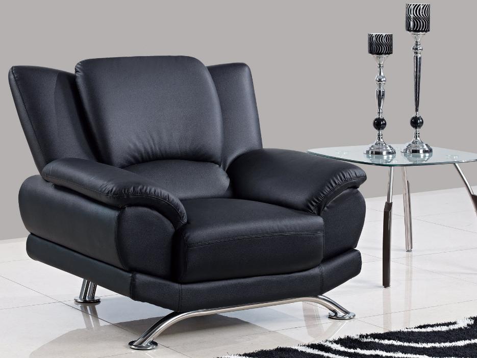 

    
Global Furniture USA U9908-BL Black Bonded Leather Living Room Sofa Set 3Pcs
