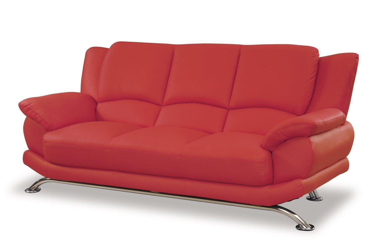 

        
Global Furniture USA U9908-R Sofa Loveseat and Chair Set Red Bonded Leather 00669439370957
