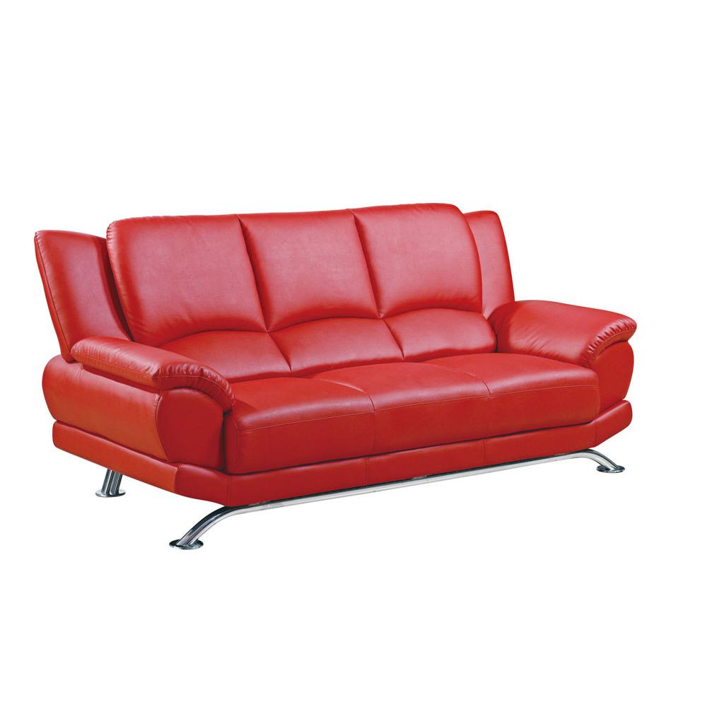 

    
U9908-R-Set-3 Global Furniture USA U9908-R Red Bonded Leather Living Room Sofa Set 3Pcs
