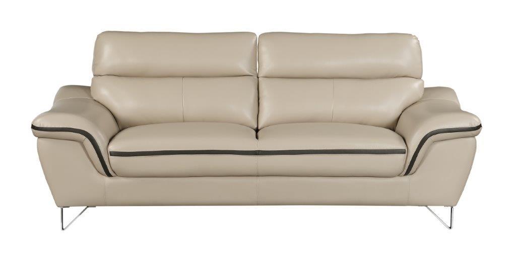 

        
Global United 168 Sofa and Loveseat Set Beige Leather Match 00083398858651

