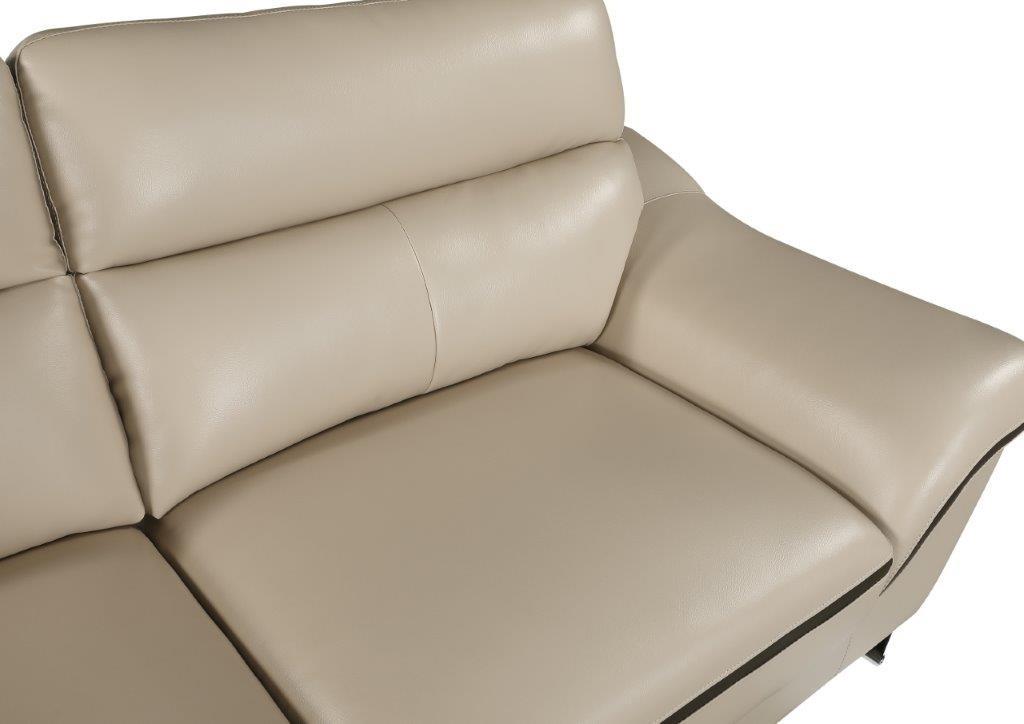 

    
 Shop  Beige Premium Leather Match Sofa Set 2 Pcs Contemporary Global United 168
