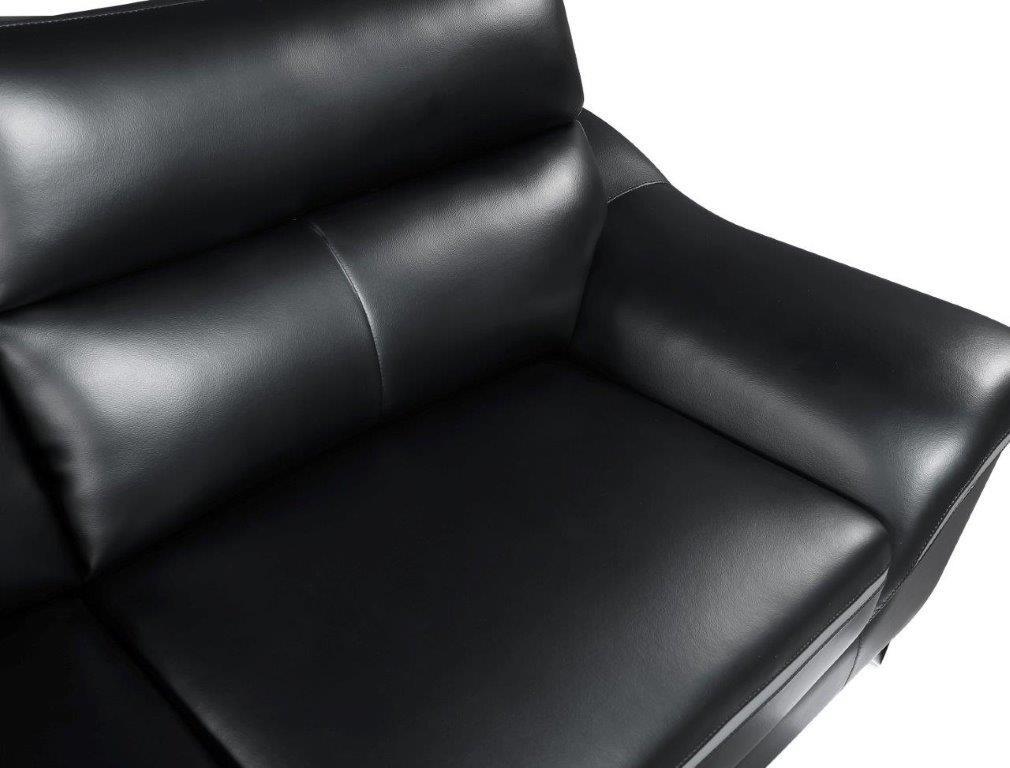 

        
00083398858705Black Premium Leather Match Sofa Set 2 Pcs Contemporary Global United 168
