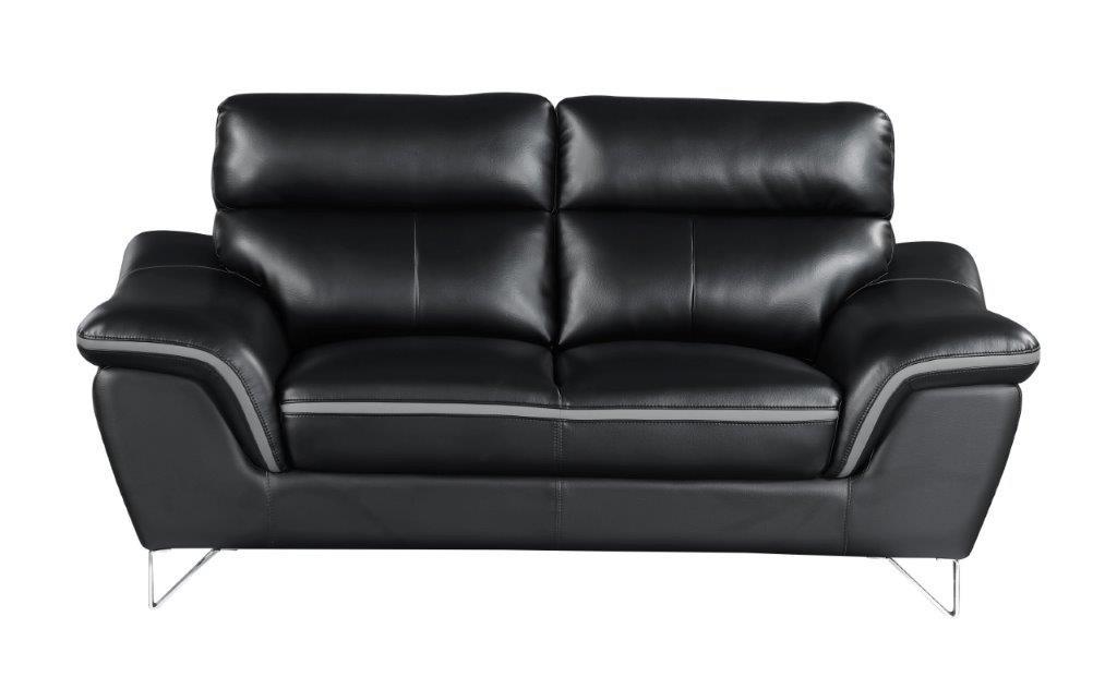

    
168-BLACK-2PC Global United Sofa and Loveseat Set
